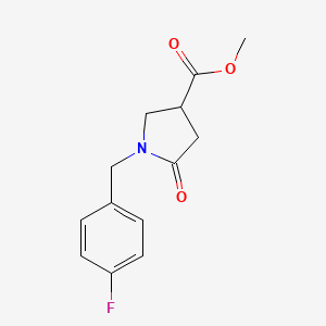 Methyl 1-(4-fluorobenzyl)-5-oxopyrrolidine-3-carboxylate