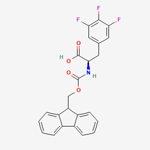 molecular formula C24H18F3NO4 B1390817 (R)-2-((((9H-Fluoren-9-yl)methoxy)carbonyl)amino)-3-(3,4,5-trifluorophenyl)propanoic acid CAS No. 205526-31-4