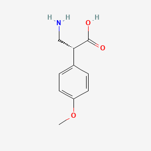 molecular formula C10H13NO3 B1390819 (S)-3-Amino-2-(4-methoxy-phenyl)-propionic acid CAS No. 1280786-99-3