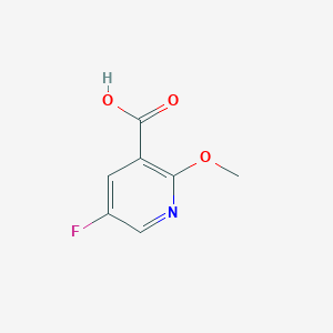 molecular formula C7H6FNO3 B1390822 5-Fluoro-2-methoxynicotinic acid CAS No. 884494-82-0