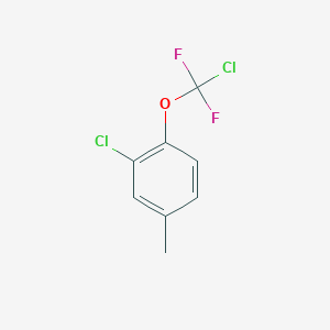 molecular formula C8H6Cl2F2O B1390824 3-Chloro-4-(chlorodifluoromethoxy)toluene CAS No. 887268-32-8