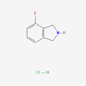 molecular formula C8H9ClFN B1390825 4-Fluoroisoindoline Hydrochloride CAS No. 924305-06-6