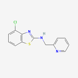 4-chloro-N-(pyridin-2-ylmethyl)-1,3-benzothiazol-2-amine