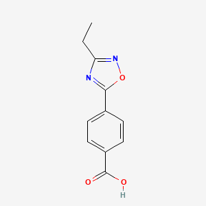 molecular formula C11H10N2O3 B1390836 4-(3-乙基-1,2,4-噁二唑-5-基)苯甲酸 CAS No. 1115963-72-8
