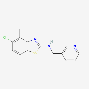 molecular formula C14H12ClN3S B1390840 5-chloro-4-methyl-N-(pyridin-3-ylmethyl)-1,3-benzothiazol-2-amine CAS No. 941867-44-3