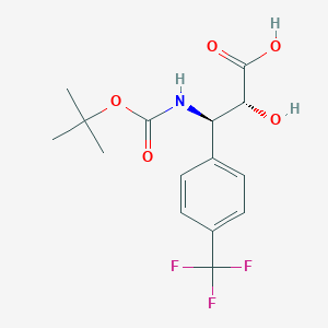 (2R,3R)-3-((tert-Butoxycarbonyl)amino)-2-hydroxy-3-(4-(trifluoromethyl)phenyl)propanoic acid
