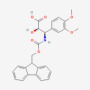 (2R,3R)-3-((((9H-Fluoren-9-yl)methoxy)carbonyl)amino)-3-(3,4-dimethoxyphenyl)-2-hydroxypropanoic acid