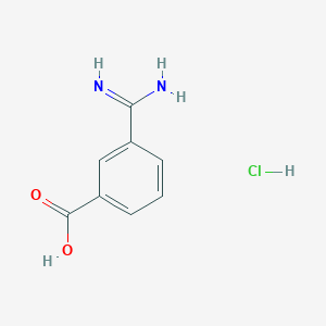 molecular formula C8H9ClN2O2 B1390859 3-Carbamimidoylbenzoic acid hydrochloride CAS No. 42823-63-2