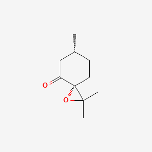 molecular formula C10H16O2 B13908592 p-Menthan-3-one, 4,8-epoxy-, cis- CAS No. 7599-90-8
