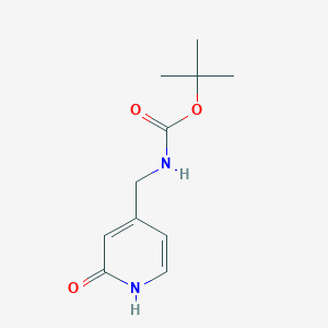 molecular formula C11H16N2O3 B1390860 4-(Boc-aminomethyl)-1H-pyridin-2-one CAS No. 943751-74-4