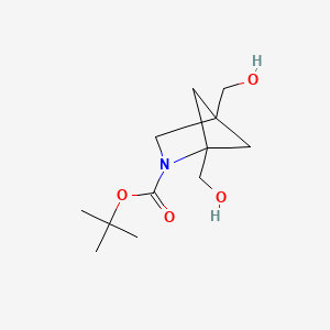molecular formula C12H21NO4 B13908668 Tert-butyl 1,4-bis(hydroxymethyl)-2-azabicyclo[2.1.1]hexane-2-carboxylate 