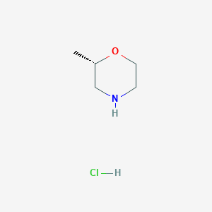 molecular formula C5H12ClNO B1390870 (S)-2-甲基吗啉盐酸盐 CAS No. 1147108-99-3