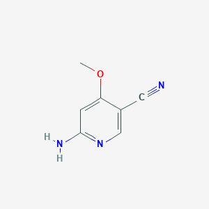 molecular formula C7H7N3O B13908724 6-Amino-4-methoxynicotinonitrile 