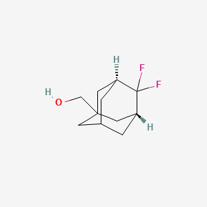 molecular formula C11H16F2O B13908753 [(3S,5R)-4,4-difluoro-1-adamantyl]methanol 