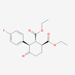 (1S,2S,3R)-diethyl 3-(4-fluorophenyl)-4-oxocyclohexane-1,2-dicarboxylate