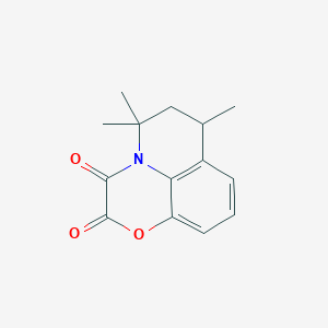 molecular formula C14H15NO3 B1390888 5,5,7-trimethyl-6,7-dihydro-5H-[1,4]oxazino[2,3,4-ij]quinoline-2,3-dione CAS No. 1087644-54-9
