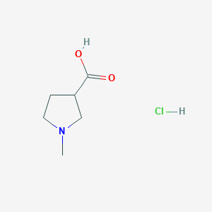 molecular formula C6H12ClNO2 B1390889 1-Methylpyrrolidine-3-carboxylic acid hydrochloride CAS No. 50585-87-0