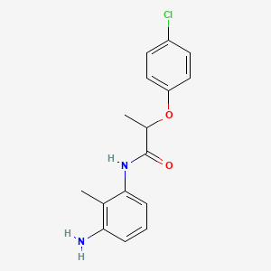 molecular formula C16H17ClN2O2 B1390891 N-(3-氨基-2-甲基苯基)-2-(4-氯苯氧基)-丙酰胺 CAS No. 1020056-65-8
