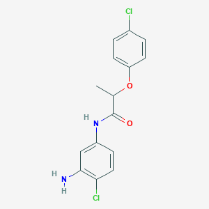 molecular formula C15H14Cl2N2O2 B1390892 N-(3-Amino-4-chlorophenyl)-2-(4-chlorophenoxy)-propanamide CAS No. 1020054-85-6