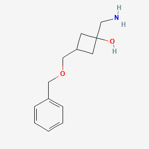 molecular formula C13H19NO2 B13908928 cis-1-(Aminomethyl)-3-(benzyloxymethyl)cyclobutanol 