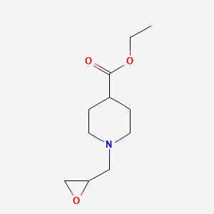 molecular formula C11H19NO3 B1390895 Ethyl 1-oxiranylmethylisonipecotate CAS No. 187084-47-5