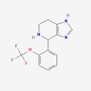 molecular formula C13H12F3N3O B1390899 4-[2-(trifluoromethoxy)phenyl]-4,5,6,7-tetrahydro-3H-imidazo[4,5-c]pyridine CAS No. 1010878-91-7