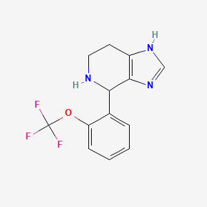 molecular formula C13H12F3N3O B1390899 4-[2-(三氟甲氧基)苯基]-4,5,6,7-四氢-3H-咪唑并[4,5-c]吡啶 CAS No. 1010878-91-7
