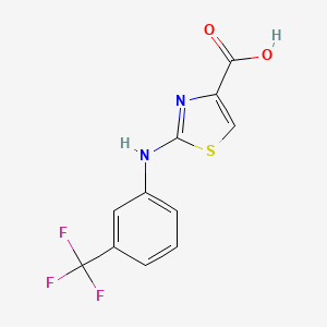 2-{[3-(Trifluoromethyl)phenyl]amino}-1,3-thiazole-4-carboxylic acid