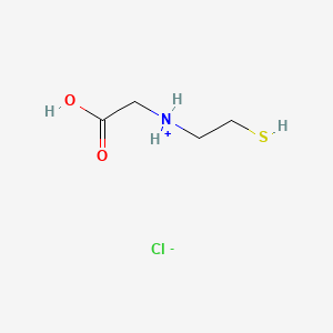 molecular formula C4H10ClNO2S B13909088 Acetic acid, 2-(2-mercaptoethyl)amino-, hydrochloride CAS No. 6940-79-0
