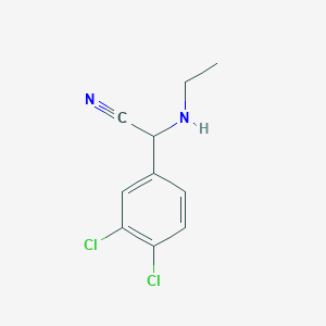 molecular formula C10H10Cl2N2 B1390914 2-(3,4-Dichlorophenyl)-2-(ethylamino)acetonitrile CAS No. 1040059-32-2