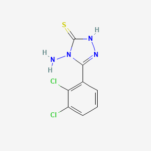 molecular formula C8H6Cl2N4S B1390922 4-amino-5-(2,3-dichlorophenyl)-4H-1,2,4-triazole-3-thiol CAS No. 1152598-94-1