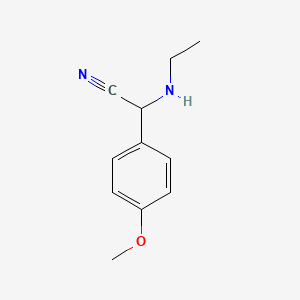 2-(Ethylamino)-2-(4-methoxyphenyl)acetonitrile
