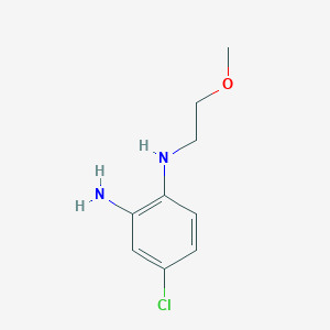 molecular formula C9H13ClN2O B1390927 4-Chloro-N1-(2-methoxyethyl)benzene-1,2-diamine CAS No. 1152584-72-9