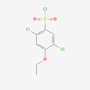 molecular formula C8H7Cl3O3S B1390928 2,5-Dichloro-4-ethoxybenzenesulfonyl chloride CAS No. 1152505-37-7