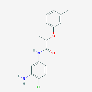 N-(3-Amino-4-chlorophenyl)-2-(3-methylphenoxy)-propanamide
