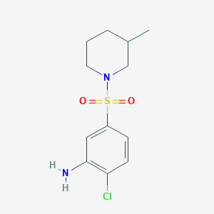 2-Chloro-5-[(3-methyl-1-piperidinyl)sulfonyl]-aniline