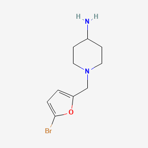 1-[(5-Bromofuran-2-yl)methyl]piperidin-4-amine