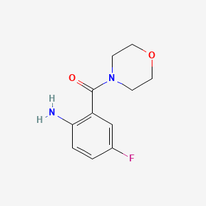 molecular formula C11H13FN2O2 B1390938 (2-Amino-5-fluorophenyl)(morpholino)methanone CAS No. 1094449-18-9