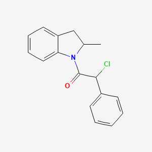 molecular formula C17H16ClNO B1390939 1-[Chloro(phenyl)acetyl]-2-methylindoline CAS No. 1094224-38-0