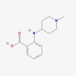 molecular formula C13H18N2O2 B1390942 2-[(1-Methylpiperidin-4-yl)amino]benzoic acid CAS No. 1094420-75-3