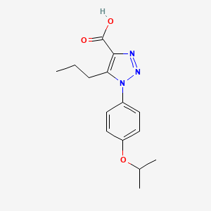 1-(4-Isopropoxyphenyl)-5-propyl-1,2,3-triazole-4-carboxylic acid
