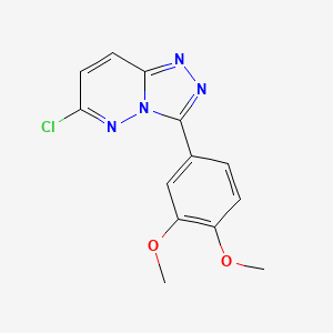 molecular formula C13H11ClN4O2 B1390944 6-Chloro-3-(3,4-dimethoxyphenyl)[1,2,4]triazolo[4,3-b]pyridazine CAS No. 859501-01-2