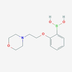 molecular formula C12H18BNO4 B1390945 (2-(2-Morpholinoethoxy)phenyl)boronic acid CAS No. 1310930-78-9