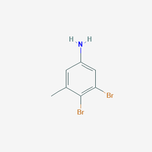 molecular formula C7H7Br2N B13909485 3,4-Dibromo-5-methylaniline 