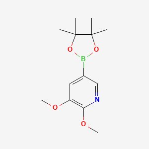 molecular formula C13H20BNO4 B1390964 2,3-Dimethoxy-5-(4,4,5,5-tetramethyl-1,3,2-dioxaborolan-2-yl)pyridine CAS No. 1083168-92-6