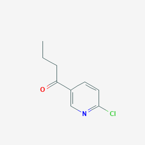 molecular formula C9H10ClNO B1390966 1-(6-Chloropyridin-3-yl)butan-1-one CAS No. 918503-72-7