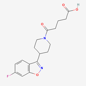5-[4-(6-Fluoro-1,2-benzisoxazol-3-yl)piperidin-1-yl]-5-oxopentanoic acid