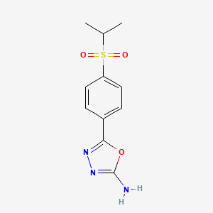 5-[4-(Isopropylsulfonyl)phenyl]-1,3,4-oxadiazol-2-amine