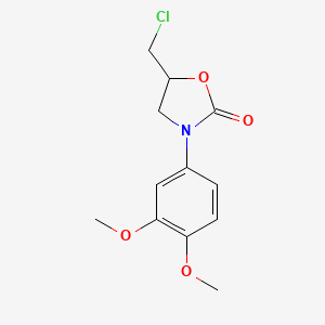 5-(Chloromethyl)-3-(3,4-dimethoxyphenyl)-1,3-oxazolidin-2-one