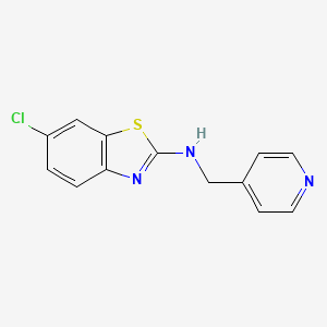 6-chloro-N-(pyridin-4-ylmethyl)-1,3-benzothiazol-2-amine